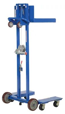 Vestil LLPW-500-4SFL lite load lift shown from an alternate angle