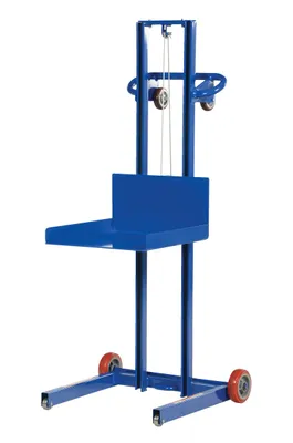 Vestil LLPW-500-FW lite load lift shown from an alternate angle