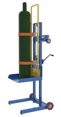 Vestil LLPW-CL-1560 cylinder lifter transporter shown from an alternate angle