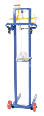 Vestil LLW-PAILD-200 variable height pail dispenser shown from an alternate angle