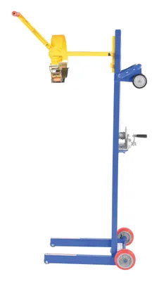 Vestil LLW-PAILD-200 variable height pail dispenser shown from an alternate angle