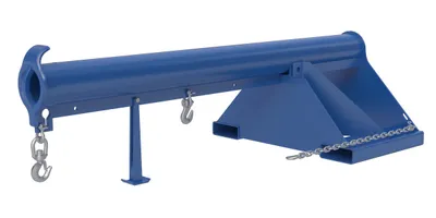 Vestil Steel Non Telescoping Lift Boom 24 In. Fork Pocket Center 6,000 Lb. Capacity Blue and Yellow