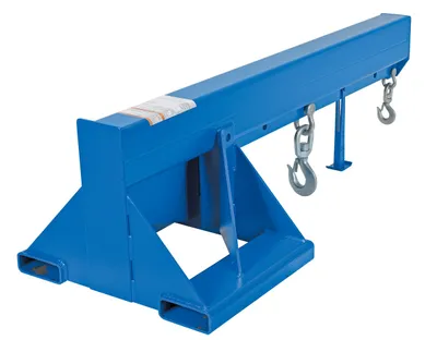 Vestil LM-1NT-8-24 lift master fork truck boom shown from an alternate angle
