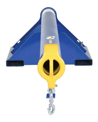 Vestil LM-1T-4-30 lift master fork truck boom shown from an alternate angle
