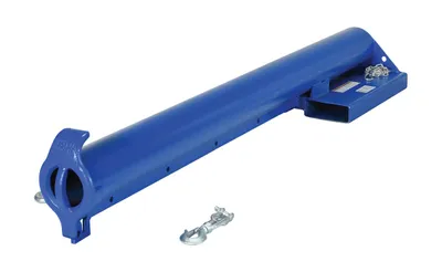 Vestil LM-EBNT-4-11 lift master fork truck boom shown from an alternate angle