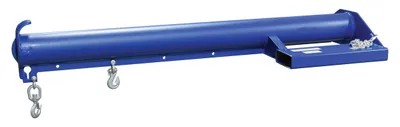Vestil LM-EBNT-4-24 lift master fork truck boom shown from an alternate angle
