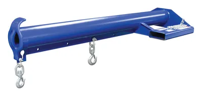 Vestil LM-EBNT-6-24 lift master fork truck boom shown from an alternate angle