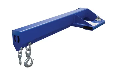 Vestil LM-EBNT-8-30 lift master fork truck boom shown from an alternate angle