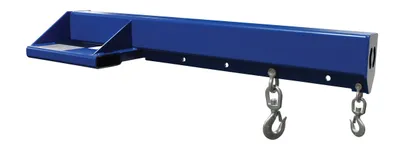 Vestil Steel Economy Non Telescoping Lift Boom 36 In Fork Pocket Center 8,000 Lb. Capacity Blue and Yellow