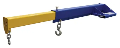 Vestil LM-EBT-8-30 lift master fork truck boom shown from an alternate angle