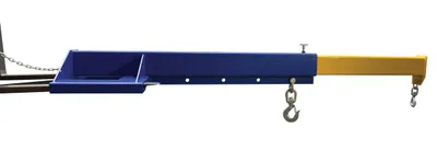 Vestil LM-EBT-8-30 lift master fork truck boom shown from an alternate angle
