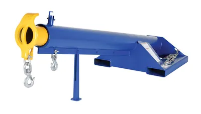 Vestil LM-F15-4-24 lift master fork truck boom shown from an alternate angle
