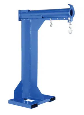 Vestil Steel High Rise Non Telescoping Boom 30 In. Fork Pocket Center 4,000 Lb. Capacity Blue