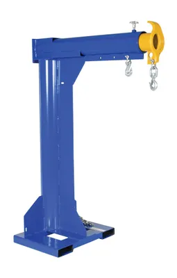 Vestil Steel High Rise Telescoping Boom 30 In. Fork Pocket Center 6,000 Lb. Capacity Blue