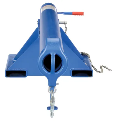 Vestil Steel Orbit Non Telescoping Lift Boom 30 In. Fork Pocket Center 4,000 Lb. Capacity Blue