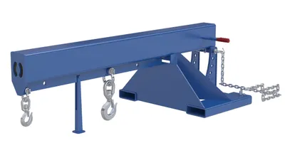 Vestil Steel Orbit Non Telescoping Lift Boom 36 In. Fork Pocket Center 8,000 Lb. Capacity Blue
