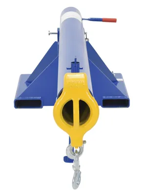 Vestil LM-OBT-6-24 orbiting fork truck boom shown from an alternate angle