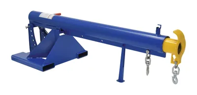 Vestil Steel Orbit Telescoping Lift Boom 30 In. Fork Pocket Center 6,000 Lb. Capacity Blue