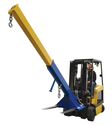 Vestil LM-OBT-8-24 orbiting fork truck boom shown from an alternate angle
