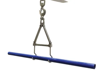 Vestil LMEC-DH mechanical & pneumatic hoist attachment shown from an alternate angle