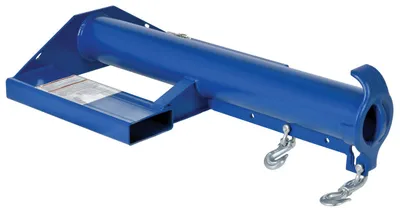 Vestil Steel Shorty Non Telescoping Lift Boom 24 In. Fork Pocket Center 4,000 Lb. Capacity Blue