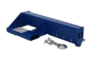Vestil Steel Shorty Non Telescoping Lift Boom 24 In. Fork Pocket Center 8,000 Lb. Capacity Blue
