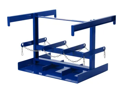 Vestil LP-170 fork truck lp tank caddy shown from an alternate angle