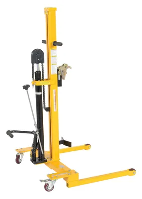 Vestil LPDT manual low profile hydraulic drum truck shown from an alternate angle