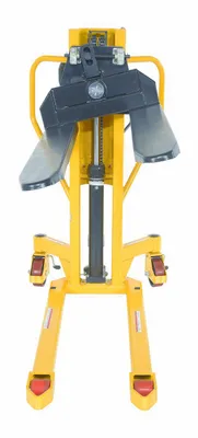 Vestil LTT-2145 lift & tilt high lift pallet truck shown from an alternate angle