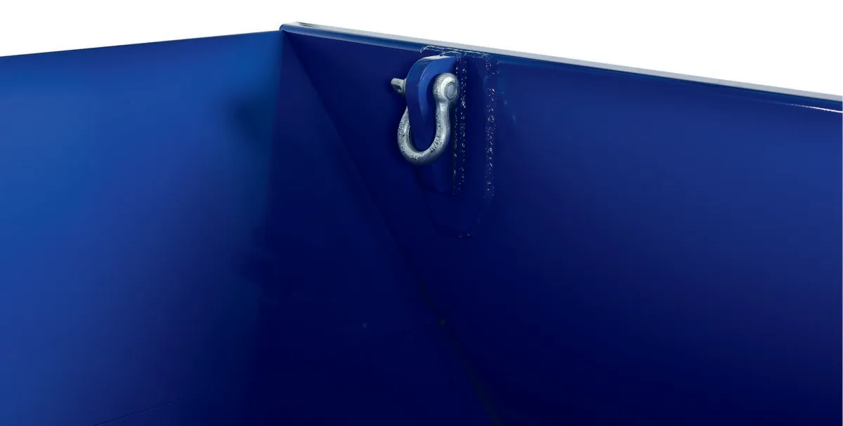 Vestil LUG h style - low profile 90 degrees self-dumping steel hopper