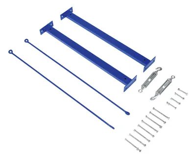 Vestil Steel Medium Duty Cantilever Brace Set 35 In. x 35 In. x 6 In. Blue