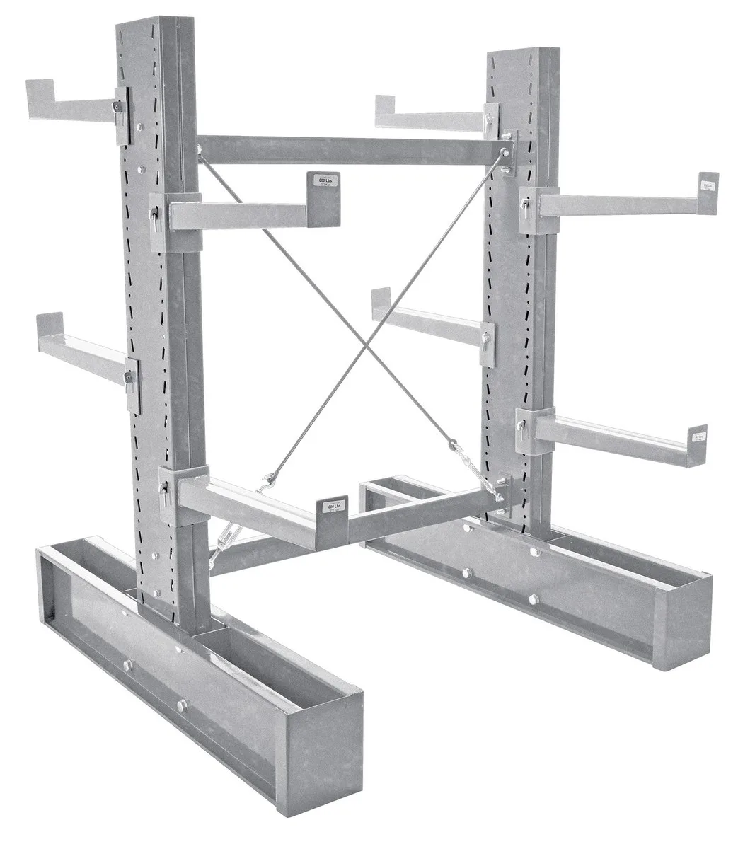 Vestil MDU-C-6-36-G-SET galvanized cantilever rack kit