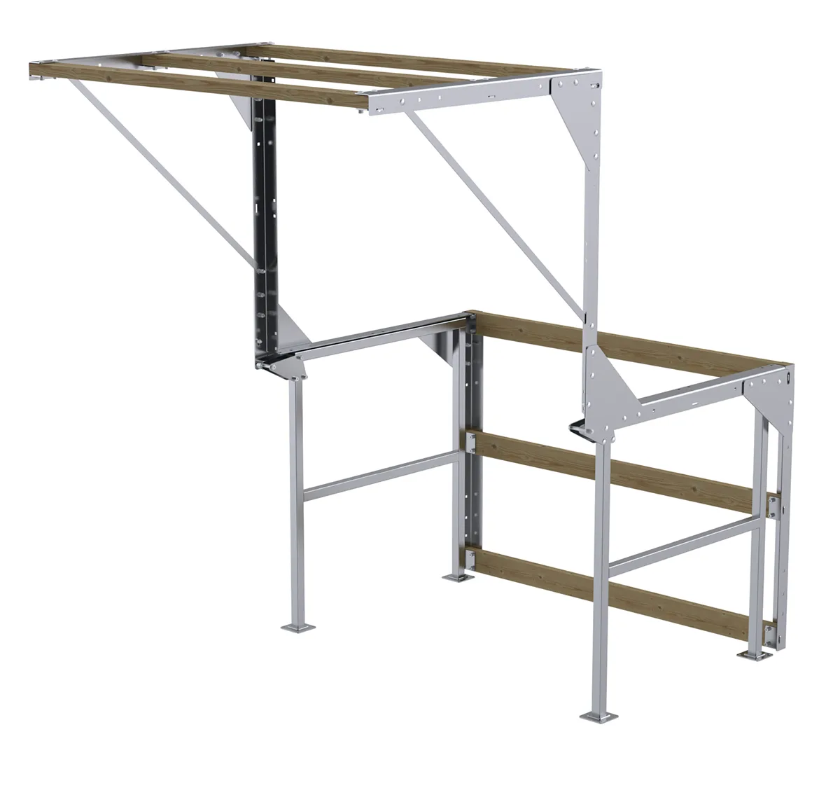 Vestil MEZZ-KD-88T-93D-A mezzanine safety gate