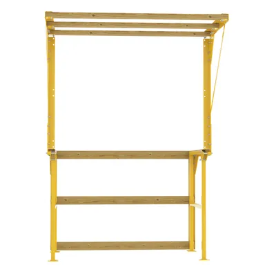 Vestil MEZZ-KD-88T-93D mezzanine safety gate shown from an alternate angle