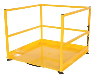 Vestil MEZZ-R5-4848 rotating mezzanine safety gate system shown from an alternate angle