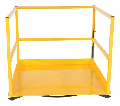 Vestil MEZZ-R5-4848 rotating mezzanine safety gate system shown from an alternate angle