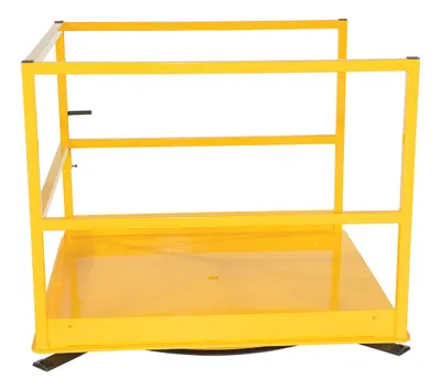 Vestil MEZZ-R5-4848 rotating mezzanine safety gate system shown from an alternate angle