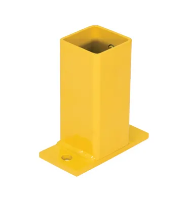 Vestil Steel Modular Guard Wall Mount for Outer Post Tubing Option 6-7/8 In. x 3 In. x 6 In. Yellow