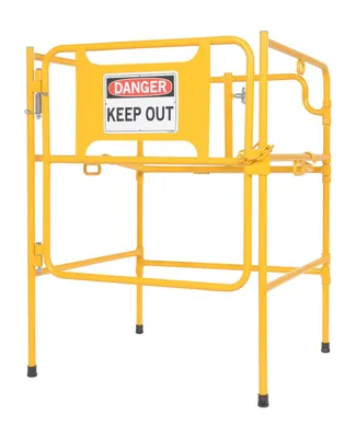 Vestil MHGR-32-SI-D-01 manhole guard rail shown from an alternate angle