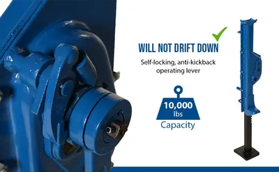 Vestil MMJ-10 mechanical machinery jack feature highlights