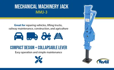 Vestil MMJ-3 mechanical machinery jack feature highlights