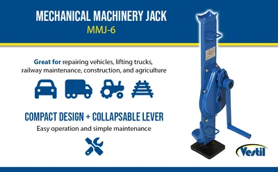 Vestil MMJ-6 mechanical machinery jack feature highlights