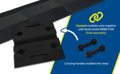 Vestil MRBR-24 molded rubber hose & cable crossover feature highlights