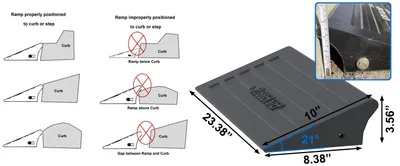 Vestil MRR-2310 multi-purpose ramp feature highlights