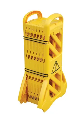 Vestil MSB-138 mobile safety barrier shown from an alternate angle