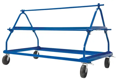 Vestil MSW-72-3 shrink wrap cart shown from an alternate angle