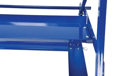 Vestil MSW-72-3 shrink wrap cart shown from an alternate angle