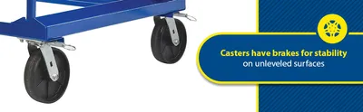 Vestil MSW-72-3 shrink wrap cart feature highlights