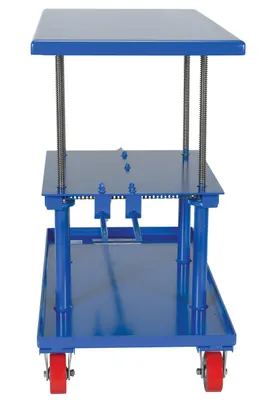 Vestil MT-2448-LP mechanical post table shown from an alternate angle
