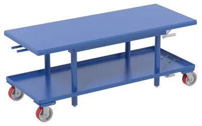Vestil MT-2460-LP mechanical post table shown from an alternate angle